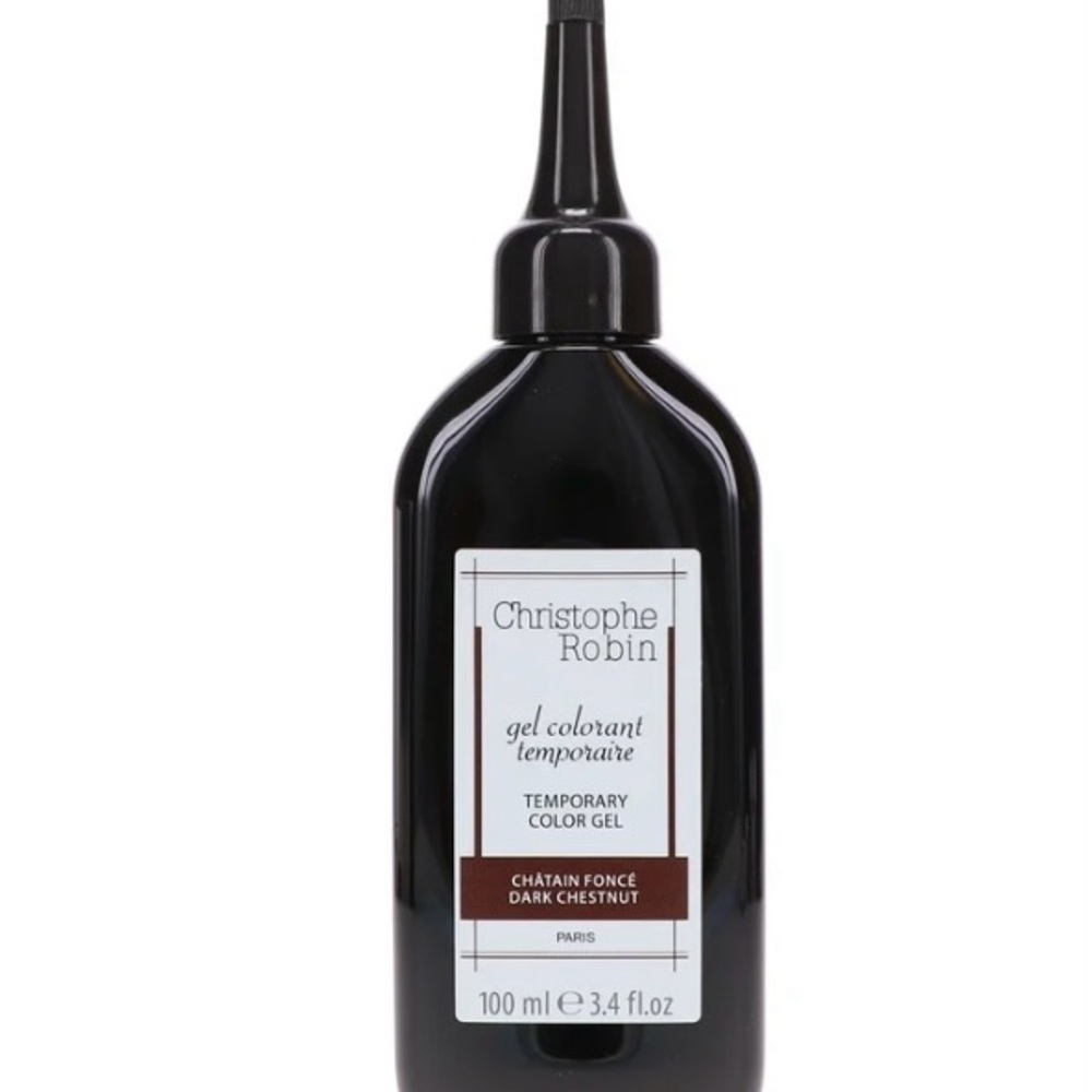 Christophe Robin Dark Chestnut Temporary Hair Color Gel 3.4 fl oz Vegan - Picture 4 of 5